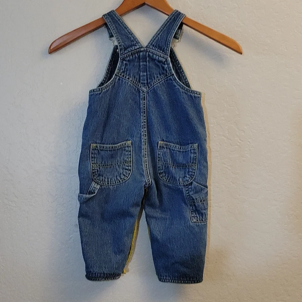 VINTAGE CHILDREN’S PLACE USA Fleece Lined Embroidered Overalls 12M